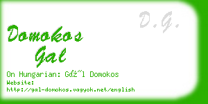 domokos gal business card